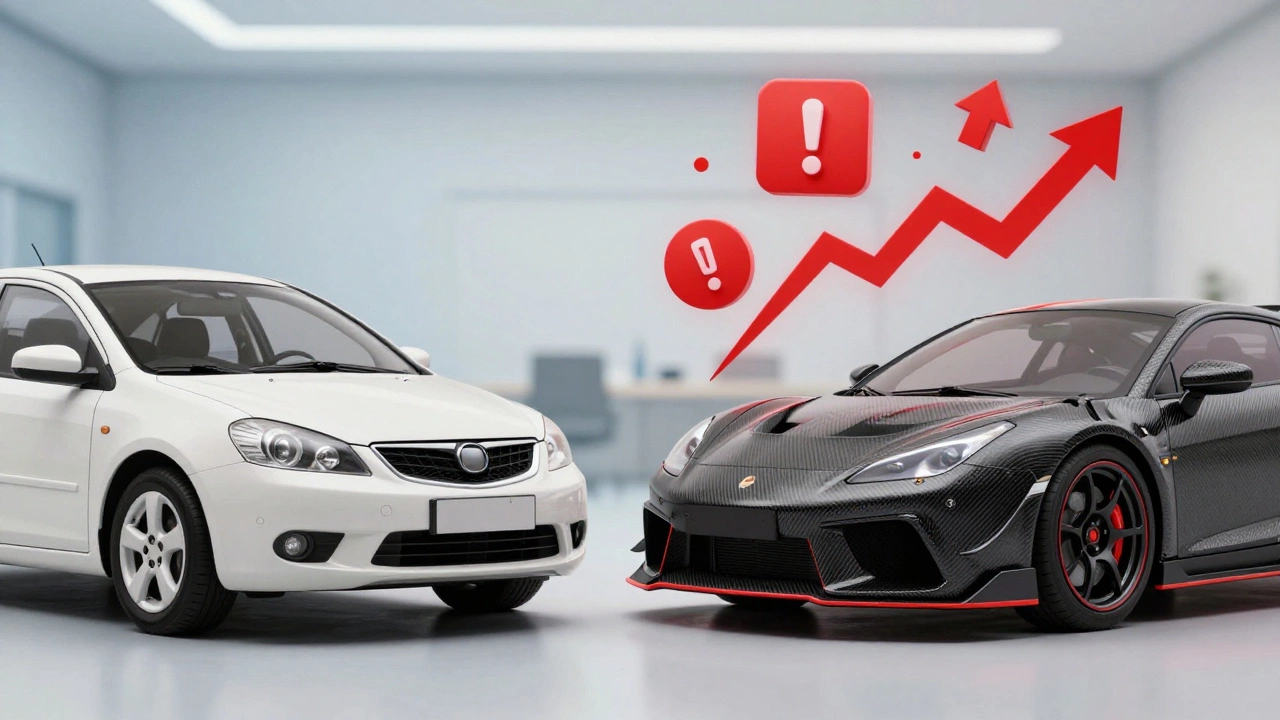 Comparison of cosmetic vs performance car mods affecting insurance risk
