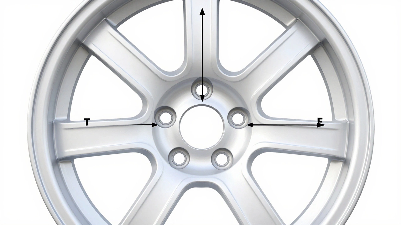 3D cross-section diagram illustrating positive and negative wheel offset